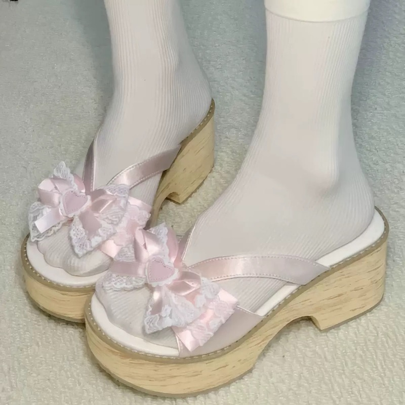 Summer Holiday Clothing Women - صنادل نسائية صيفية مريحة بكعب عالٍ،