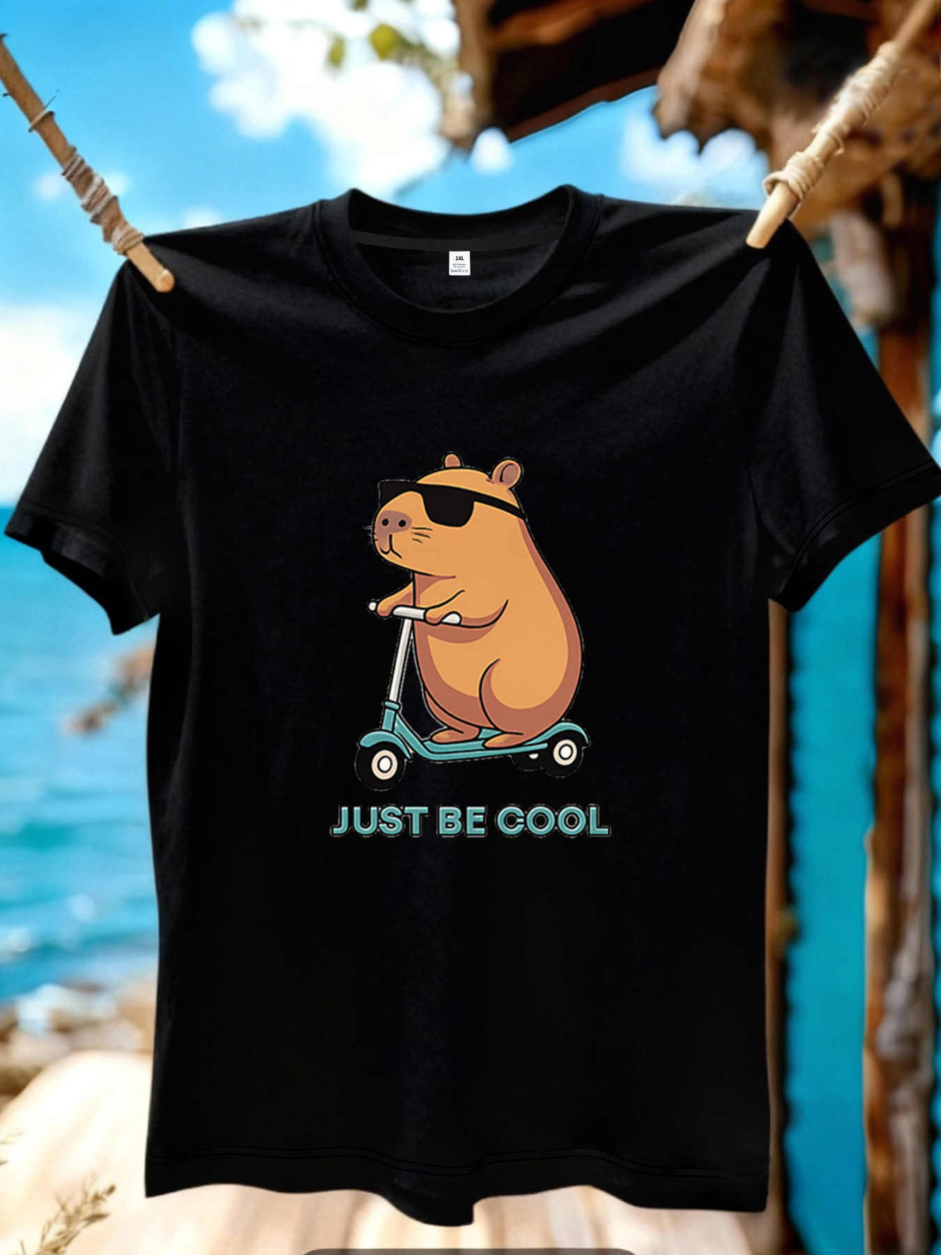 Summer Clothing Cartoon - 【YJ01222】تي شيرت نسائي بطباعة كرتونية لطيفة