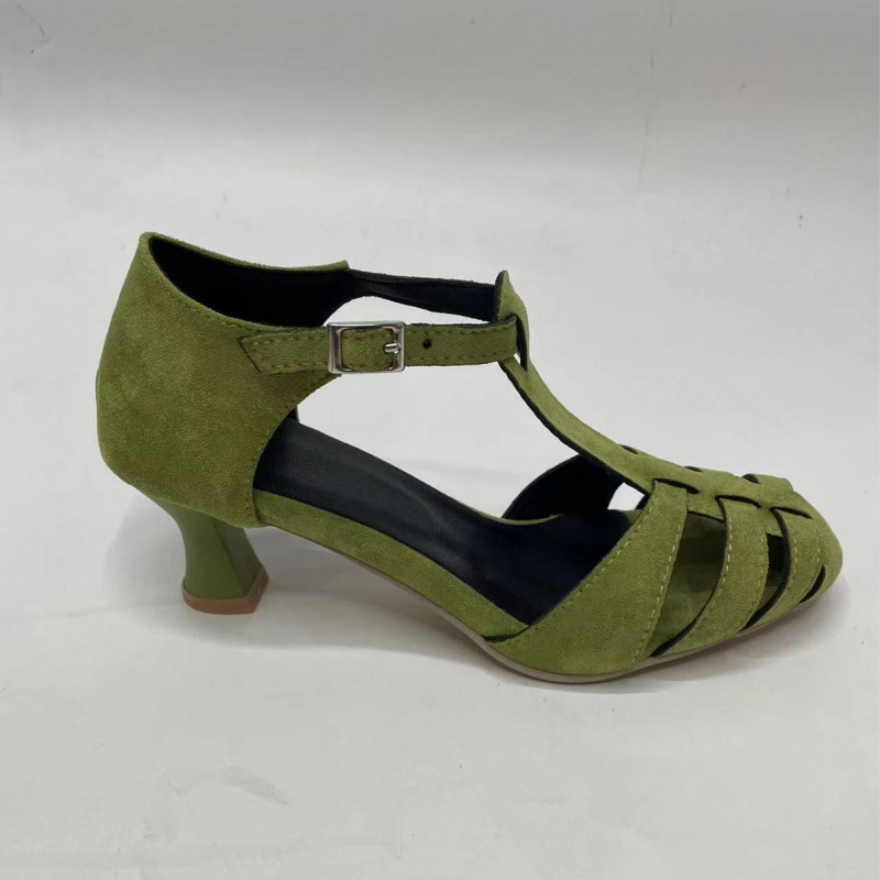 صنادل نسائية خضراء من الجلد ال - مراجعة Summer Holiday Clothing Women وسعره