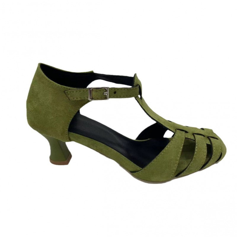 صنادل نسائية خضراء من الجلد ال - مراجعة Summer Holiday Clothing Women وسعره