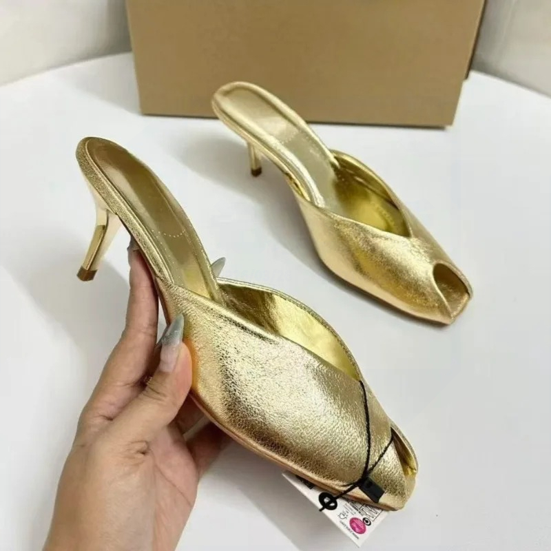 أحذية نسائية فاخرة ذهبية اللون - مراجعة Summer Holiday Clothing Women وسعره