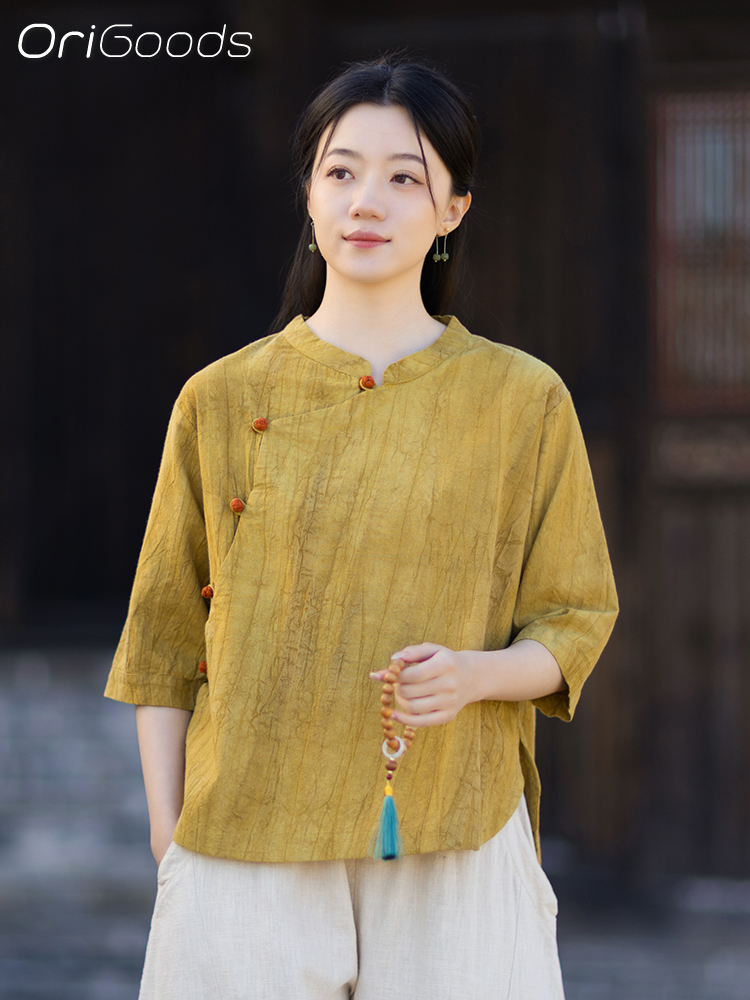 قميص أوريغودز بتصميم تاي داي ل - مراجعة Japan Summer Clothing Women وسعره